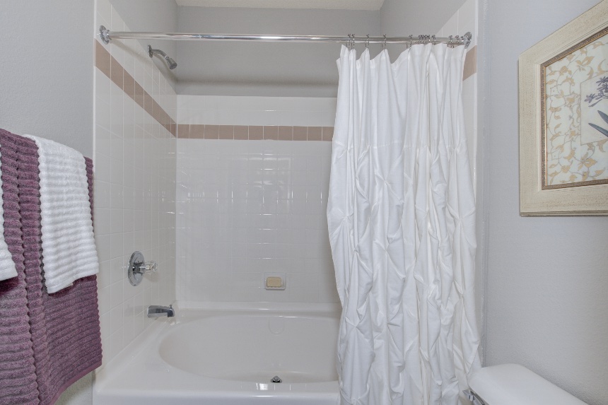 Master bedroom in Zionsville apartments.